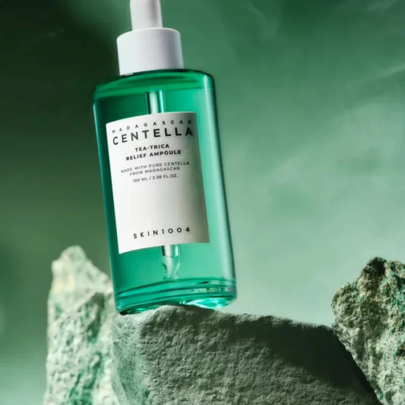 SKIN1004 Madagascar Centella Tea Trica Relief Ampoule 100ml for clarified skin with a calm and balanced finish