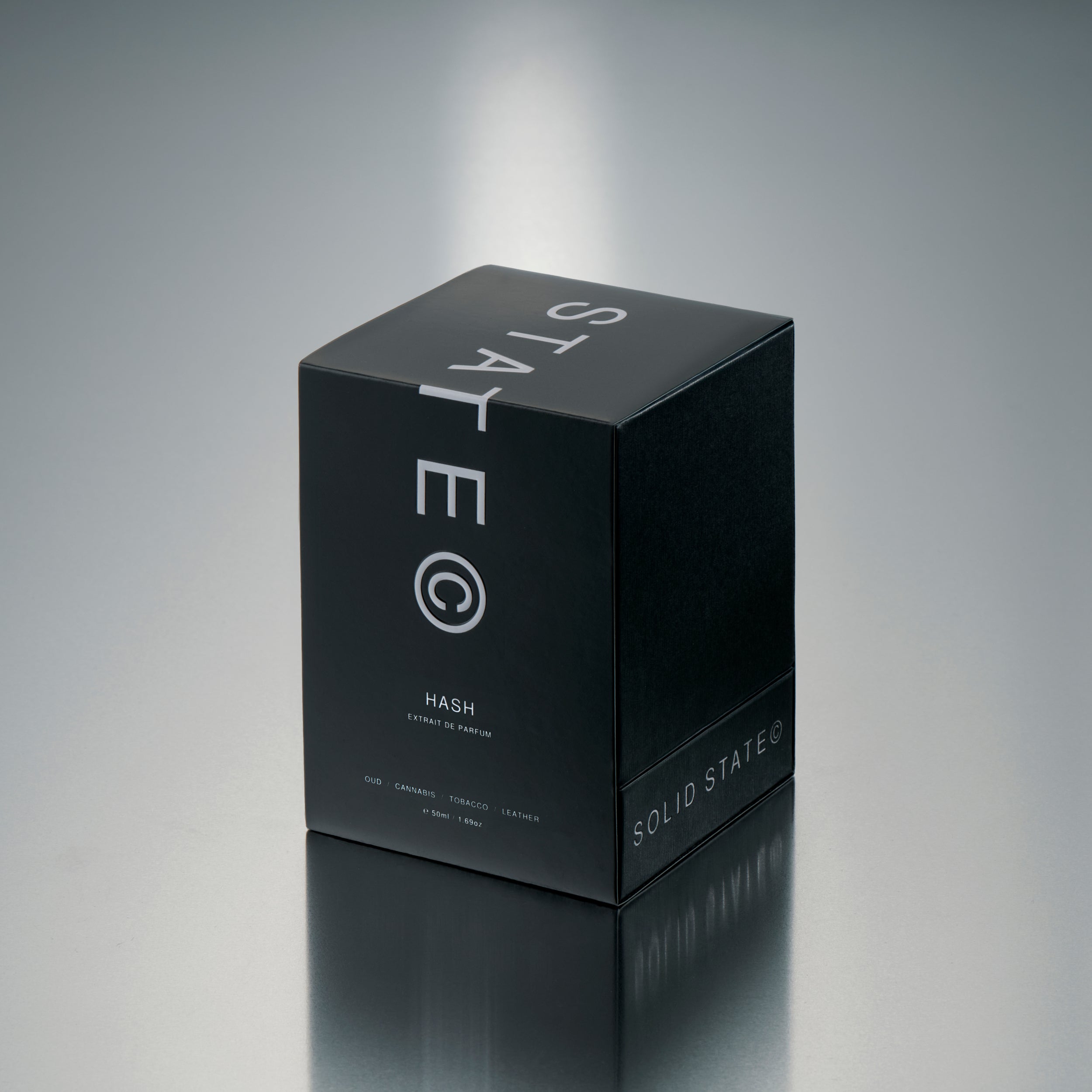 Solid State Hash Extrait de Parfum 50ml formulated with a high fragrance concentration for depth and longevity