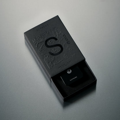 Solid State Supreme solid cologne formulated for controlled fragrance application with a smooth, wax-based texture