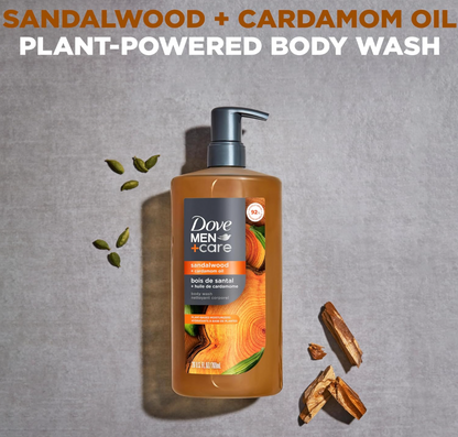 Men+Care Sandalwood + Cardamom Oil Body Wash 769ml