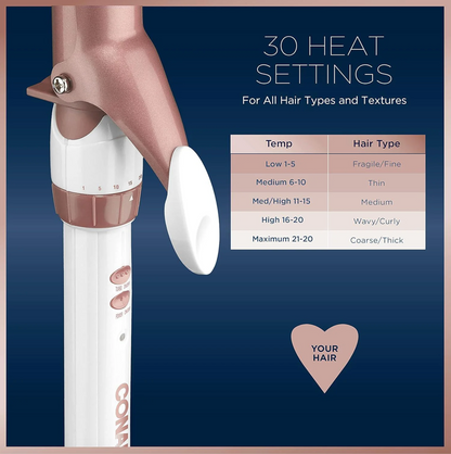 Double Ceramic 1¼-inch Curling Iron
