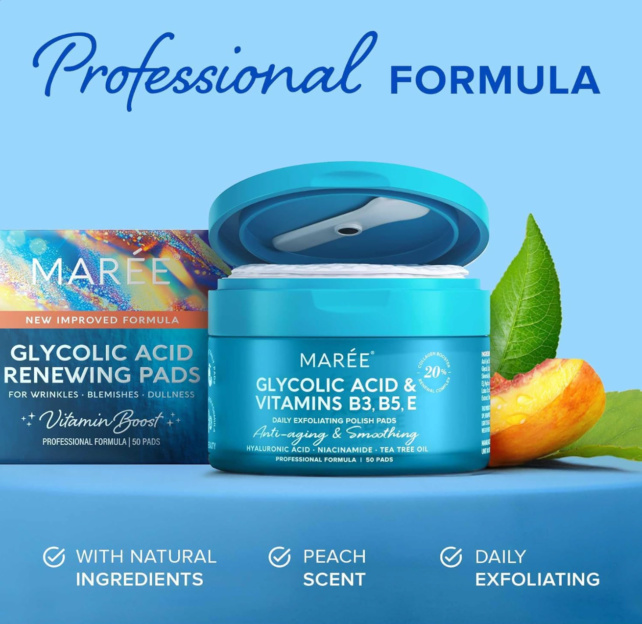 Glycolic Acid Exfoliating Pads - 50 Pads