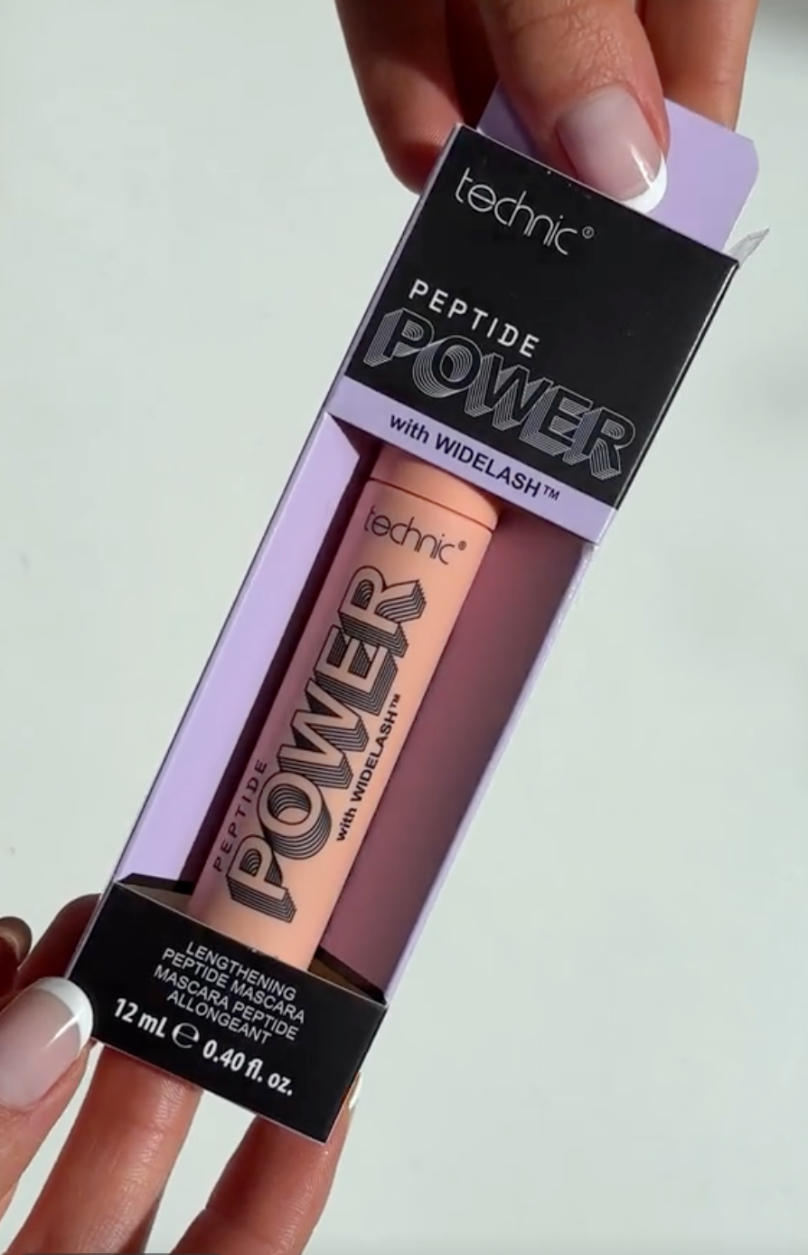 Technic Peptide Power Mascara 12ml for conditioning lashes while adding volume length and definition