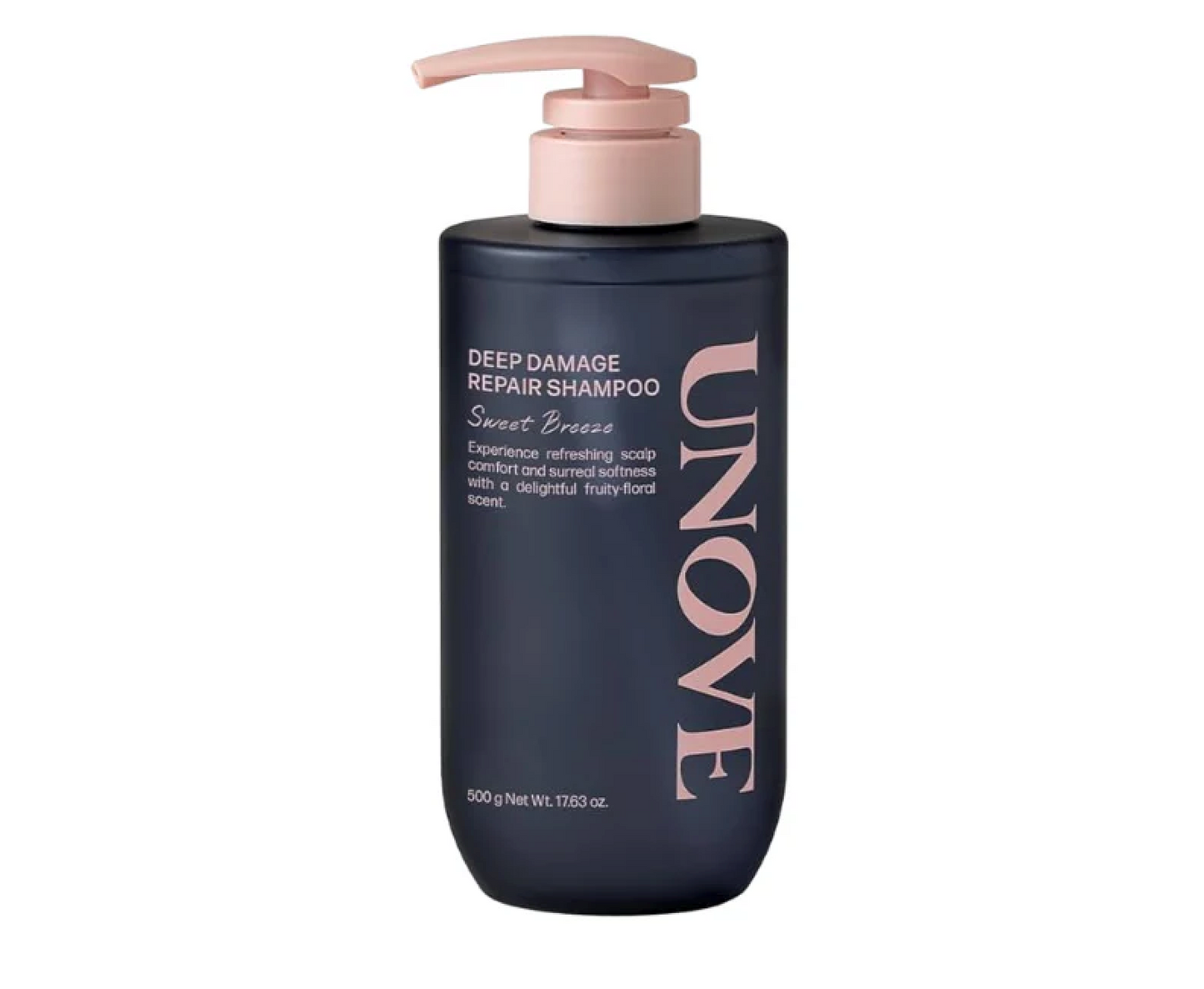 UNOVE Deep Damage Repair Shampoo 500ml repairing shampoo for damaged hair gentle cleansing strengthening and smooth glossy finish