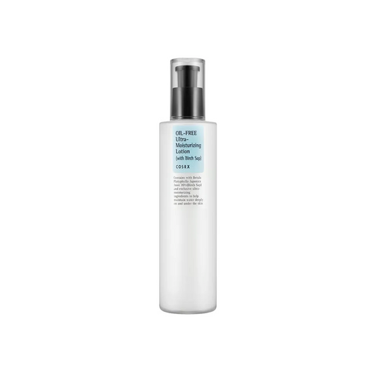 COSRX Oil Free Ultra Moisturizing Lotion With Birch Sap 100ml for lightweight hydration with a fresh balanced finish