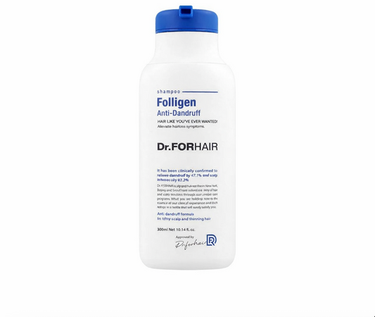 Dr.FORHAIR Folligen Anti-Dandruff Shampoo 300ml anti dandruff shampoo for flake control soothing scalp and clean refreshed finish