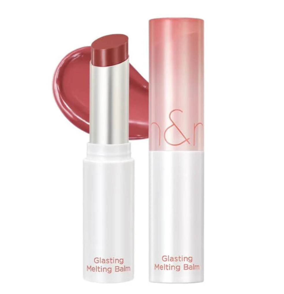 rom&nd Glasting Melting Balm 3.5g shade Kaya Fig lip balm for muted fig tone with a soft glossy finish