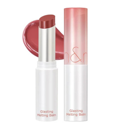 rom&nd Glasting Melting Balm 3.5g shade Kaya Fig lip balm for muted fig tone with a soft glossy finish