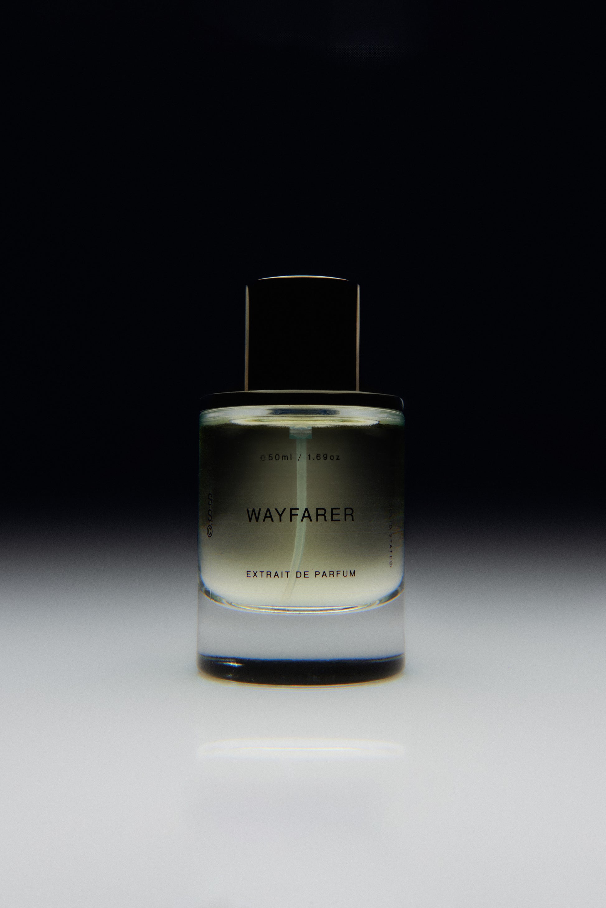 Solid State Wayfarer extrait 50ml delivering a sophisticated fragrance with controlled projection