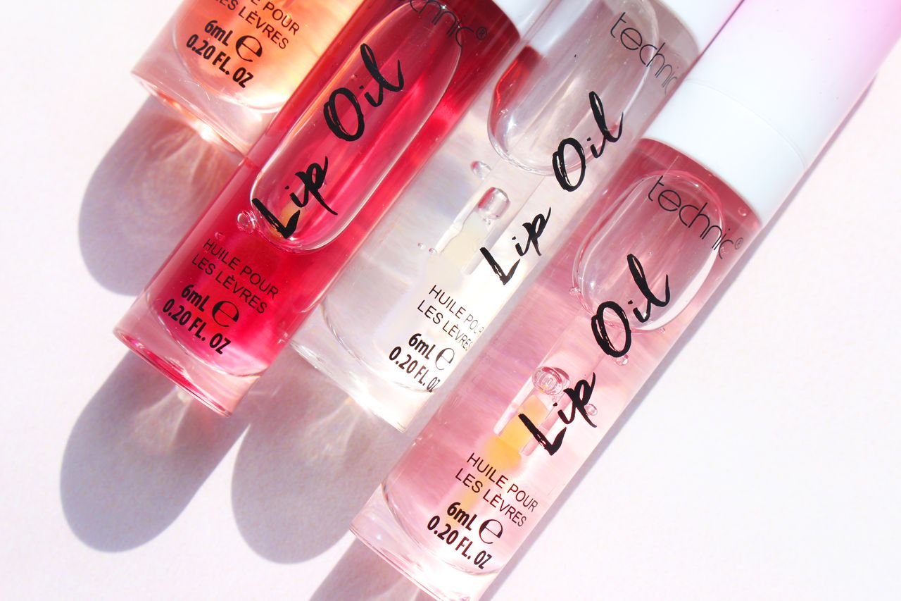 Technic Lip Oil 6ml lip oil collection with multiple shades for hydration glossy shine and naturally smooth lips