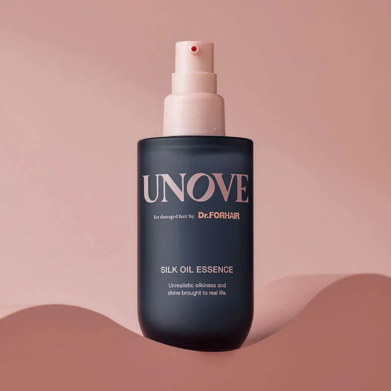 UNOVE Silk Oil Essence Warm Petals 70ml nourishing hair oil with warm floral scent for soft smooth and glossy hair