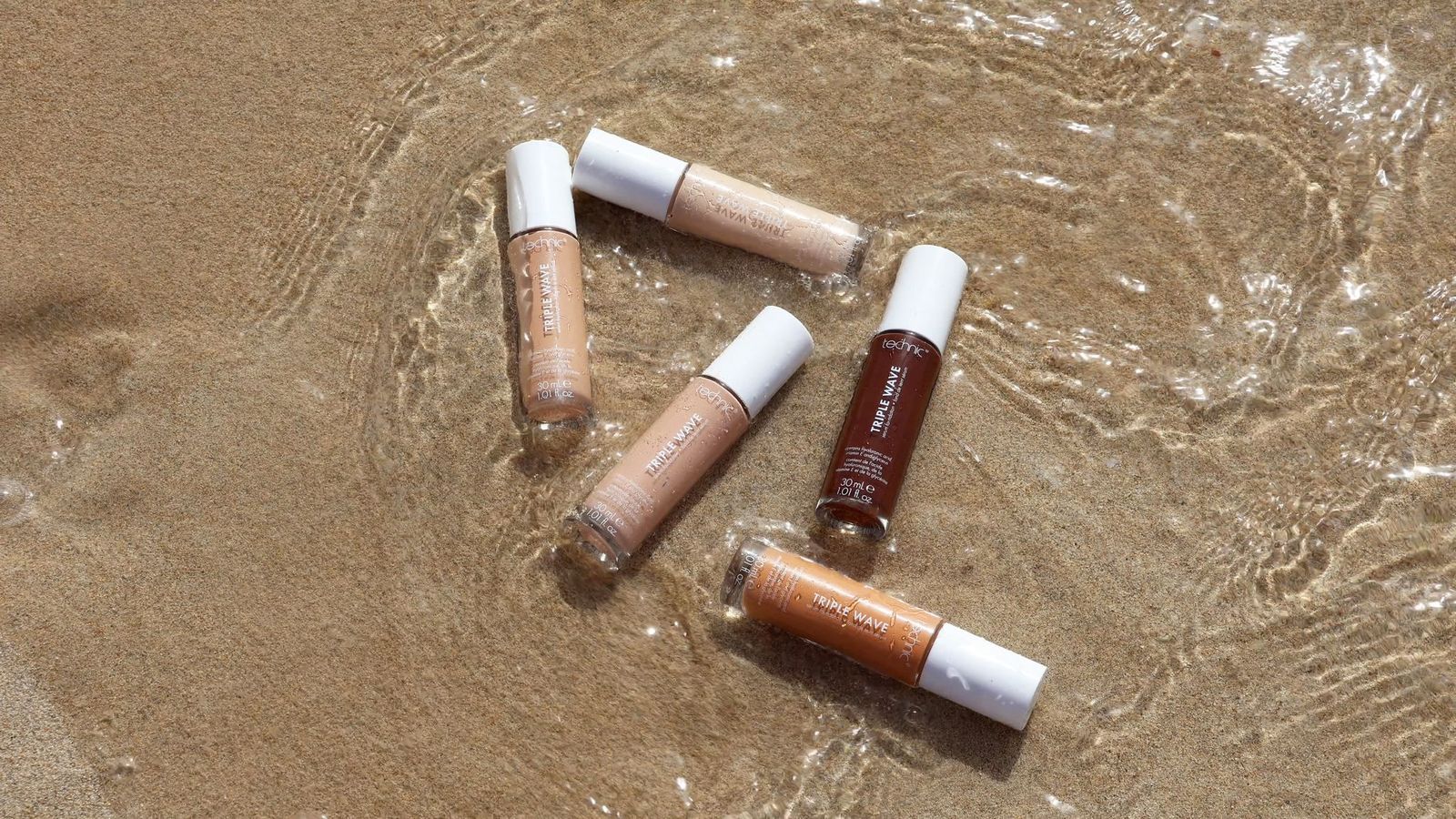 Technic Sundrenched Triple Wave Serum Foundation 30ml serum foundation for hydrated skin radiant glow and lightweight coverage