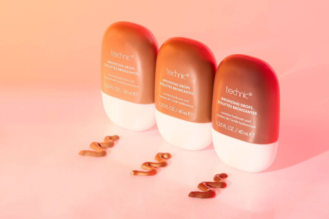Technic Summer Bronzing Drops 40ml for glowing bronzed skin with smooth blendable texture and radiant finish