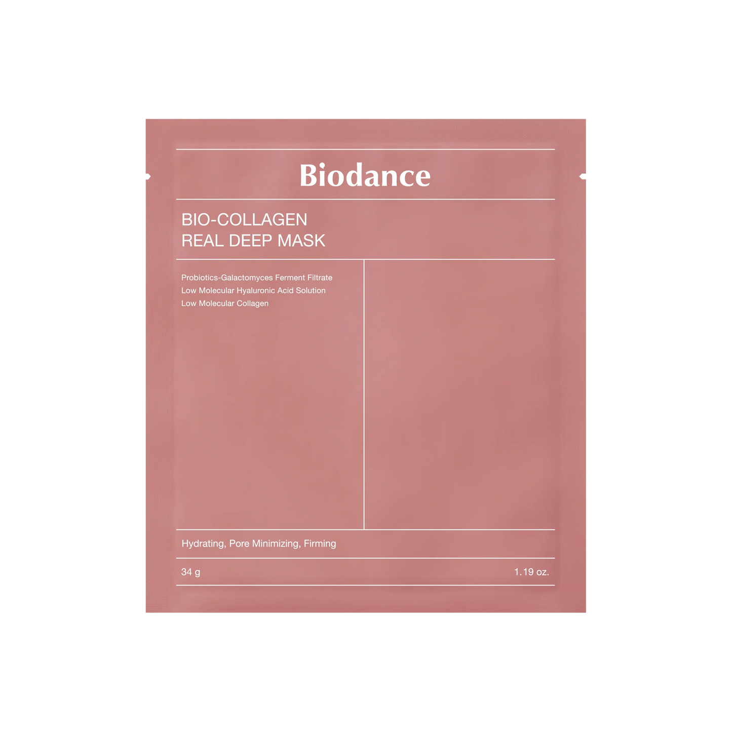 Biodance Bio Collagen Real Deep Mask 34g for plump hydrated skin with a smooth firm finish