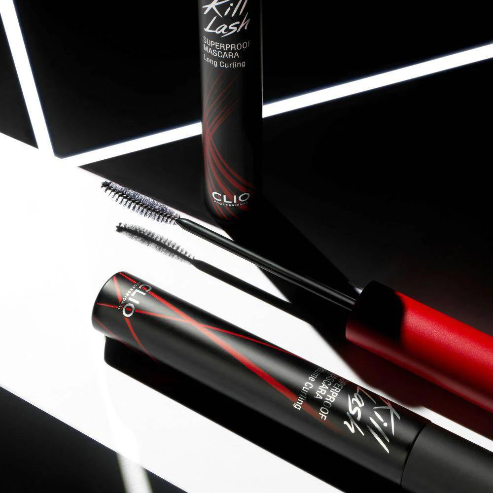 CLIO Kill Lash Superproof Mascara 7g brush wand for precise application and separated defined lashes
