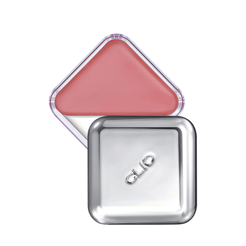 CLIO Essential Lipcheek Tap 4.5g shade Bunny Blush for warm peach colour with a soft blended glow on lips and cheeks.