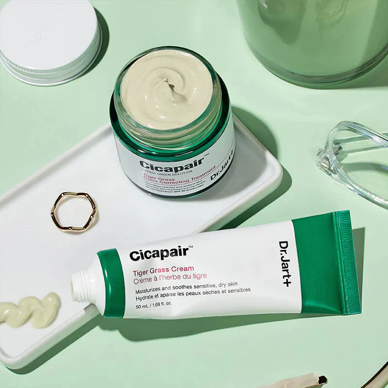 Dr.Jart+ Cicapair Treatment 50ml green-to-beige transforming cream that blends seamlessly into the skin