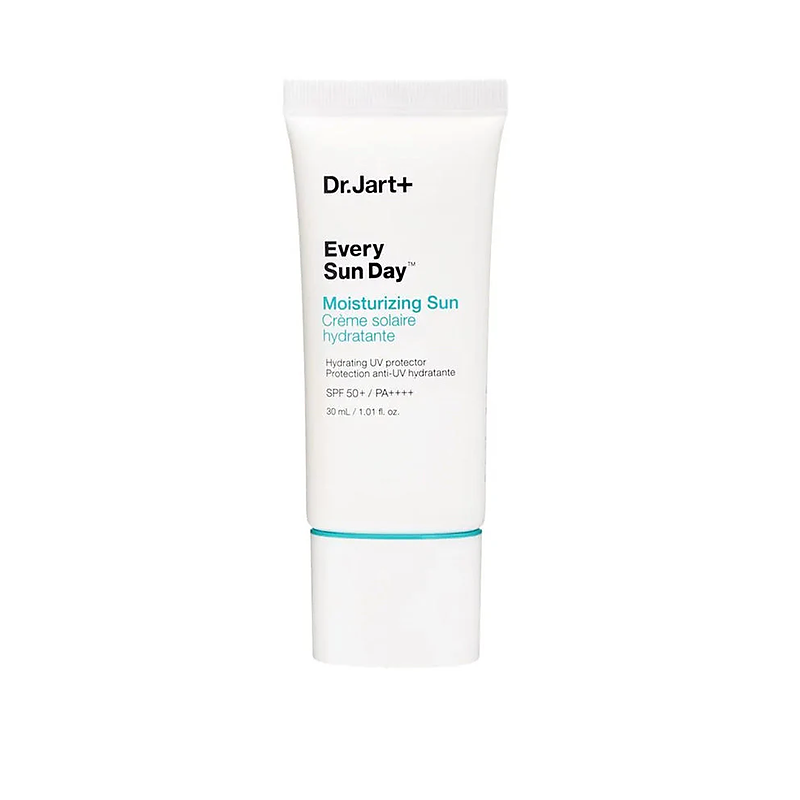 Dr.Jart+ Every Sun Day Moisturizing Sun 30ml lightweight hydrating sunscreen designed to protect while maintaining skin moisture