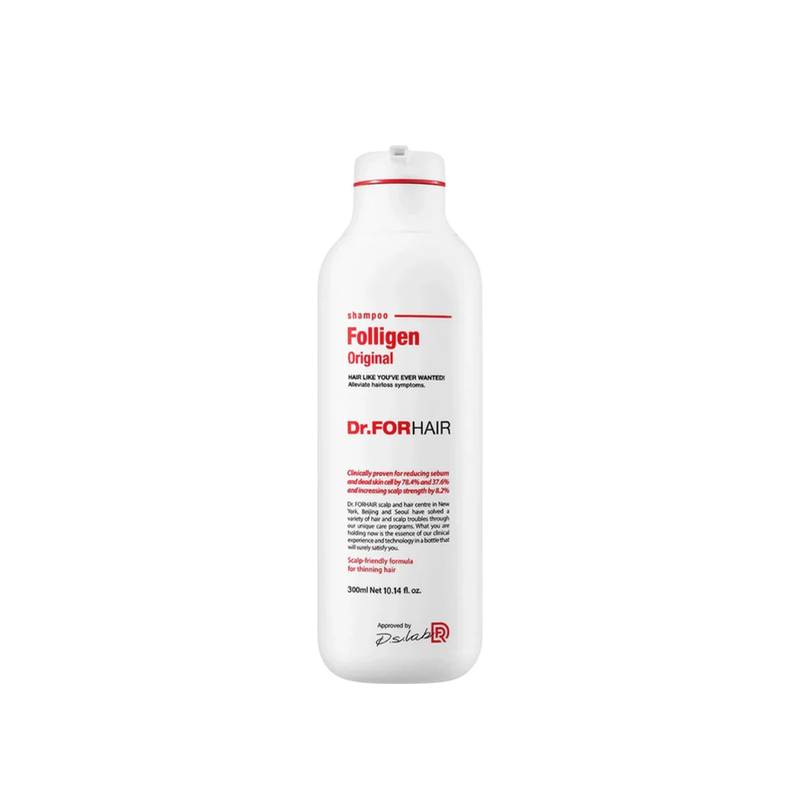 Dr FORHAIR Folligen Shampoo 300ml shampoo for cleansing the scalp and supporting stronger healthier hair