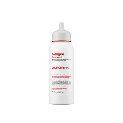 Dr FORHAIR Folligen Treatment 200ml hair treatment for stronger healthier hair with a smooth nourished finish
