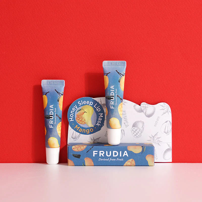 Frudia Mango Honey Lip Mask nourishing lip treatment with mango extract and honey for hydration and repair
