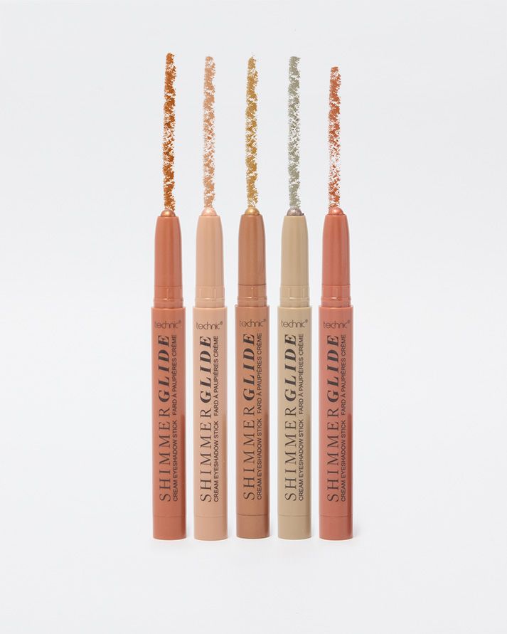 Technic Shimmer Glide Cream Eyeshadow Sticks 1.4g for shimmer eye looks with smooth application and blendable texture
