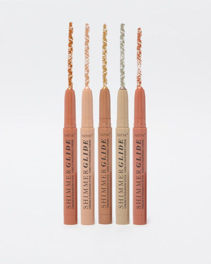 Technic Shimmer Glide Cream Eyeshadow Sticks 1.4g for shimmer eye looks with smooth application and blendable texture