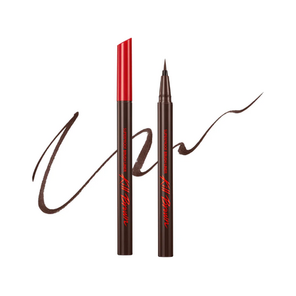 CLIO Superproof Brush Liner 0.55ml shade Kill Brown eyeliner for soft definition and a natural refined eye finish