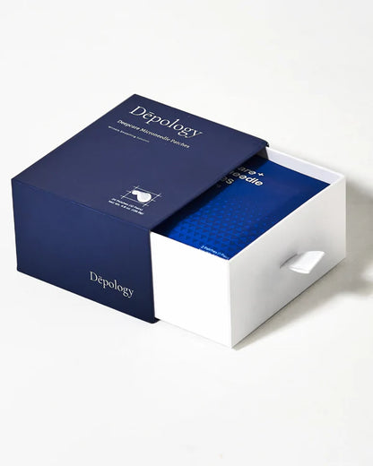 Depology Deepcare Plus Serum Infused Micro Dart Patches designed to smooth refine and target delicate areas with precision care
