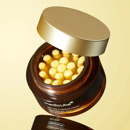 Medicube Deep Vita C Capsule Cream 55g helping to improve dullness and promote a clearer, more even complexion