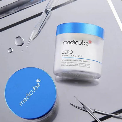 MEDICUBE Zero Pore Pad leaving skin clean balanced and softly refined