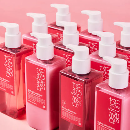 MISE EN SCENE Perfect Serum Styling Shampoo 680ml for smoothing frizz controlling flyaways and improving hair manageability