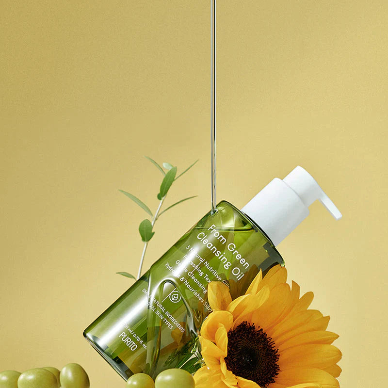 Purito From Green Cleansing Oil 200ml formulated with plant-based oils to cleanse effectively while preserving hydration