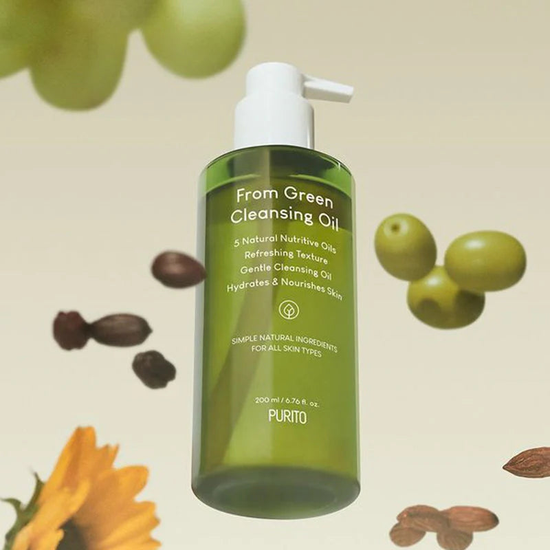 Purito plant-based cleansing oil 200ml with a refined texture for effortless removal of impurities