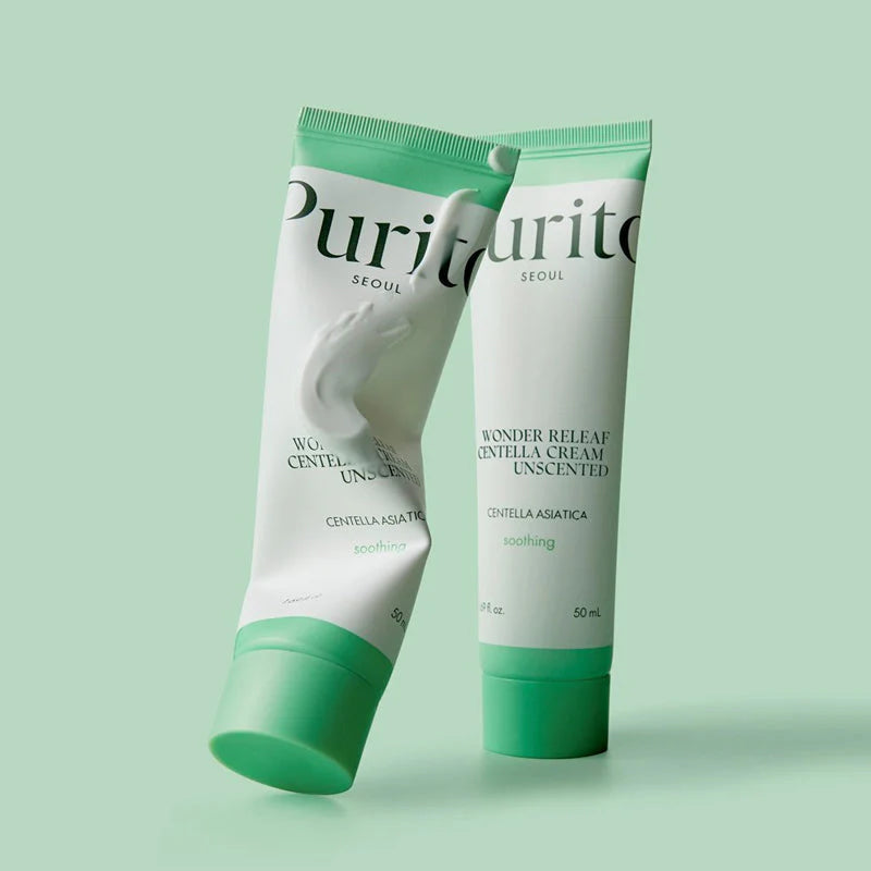 Purito soothing moisturiser 50ml infused with centella to support calm, resilient skin