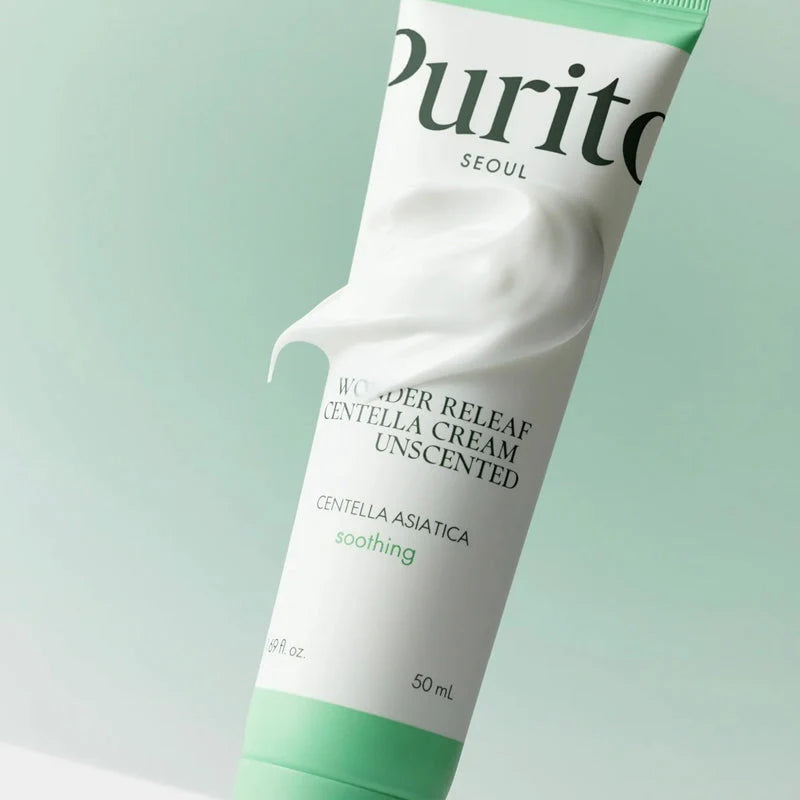 Purito Centella Cream 50ml smooth, lightweight texture with a soft, non-greasy finish
