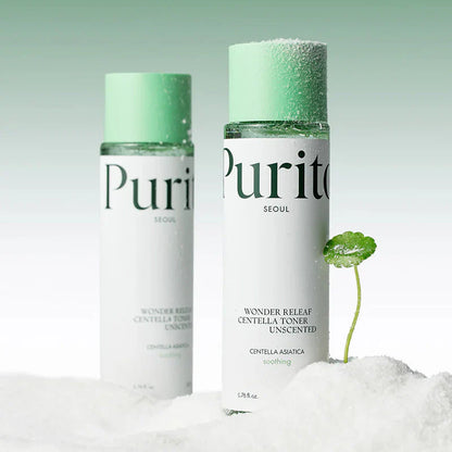 Purito Wonder Releaf Centella Toner 200ml helping to calm irritation and support a balanced complexion