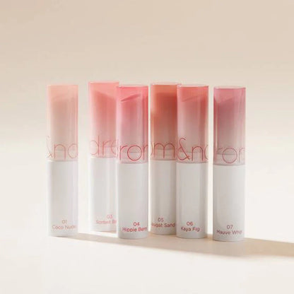 rom&nd Glasting Melting Balm 3.5g for sheer colour with a soft glossy shine