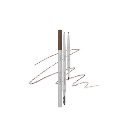 rom&nd Han All Sharp Brow 10g shade W2 Mild Woody brow product for soft milk brown definition without yellow undertone and smooth natural shaping