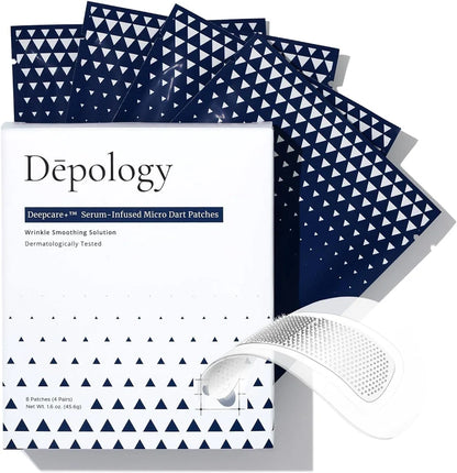 Depology Deepcare Plus Serum Infused Micro Dart Patches using micro dart technology for enhanced absorption and skin smoothing