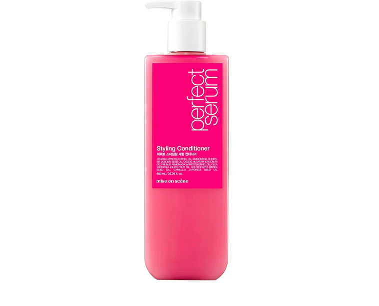 MISE EN SCENE Perfect Serum Styling Conditioner 680ml smoothing conditioner for dry hair detangling frizz control and soft glossy finish
