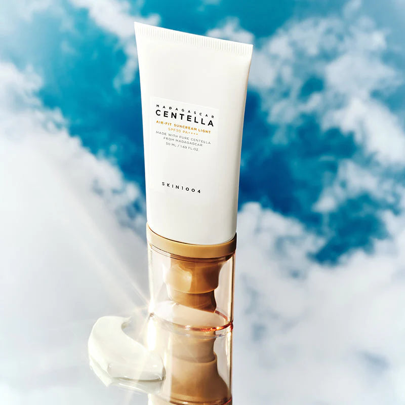 SKIN1004 Madagascar Centella Air Fit Sunscreen Light 50ml lightweight texture for smooth application and breathable finish