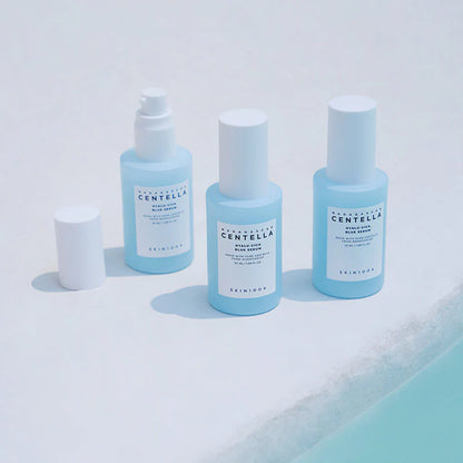SKIN1004 Madagascar Centella Hyalu Cica Blue Serum 50ml designed to comfort skin while restoring a soft hydrated glow