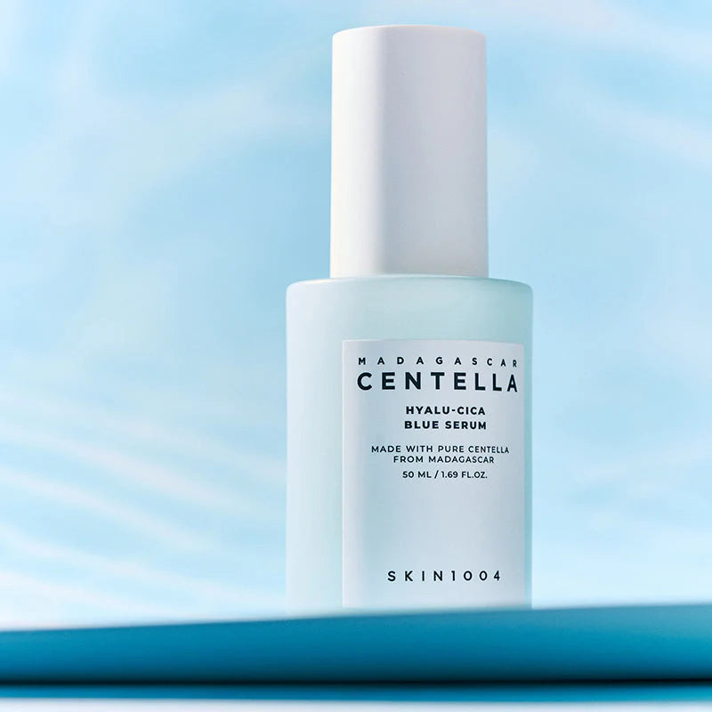 SKIN1004 Madagascar Centella Hyalu Cica Blue Serum 50ml serum with Centella and hyaluronic complex for calming and hydration