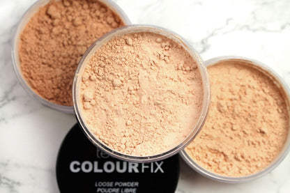 Technic Colour Fix Loose Powder 20g for brightening complexion correcting tone and creating even skin finish