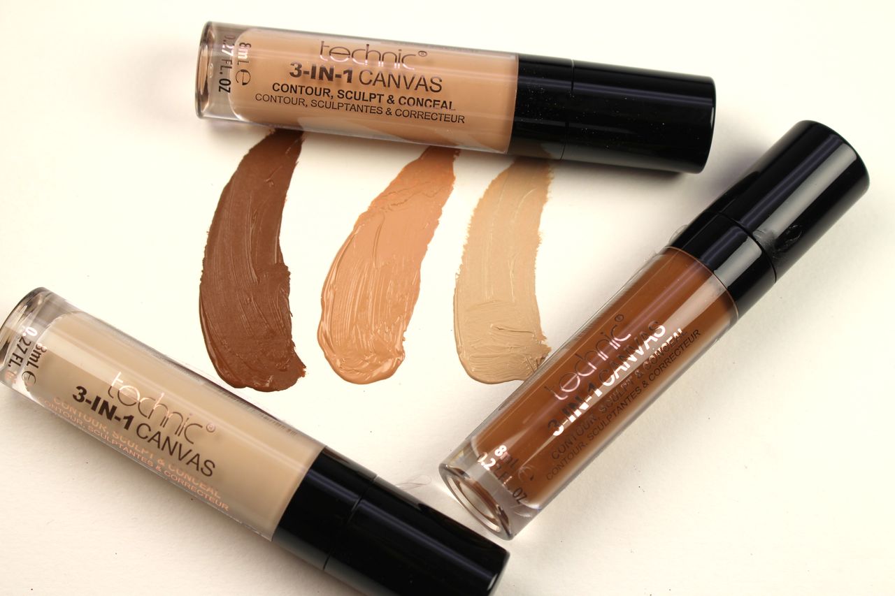 Technic 3-in-1 Canvas Concealer 8ml concealer for covering blemishes and smoothing skin with even finish